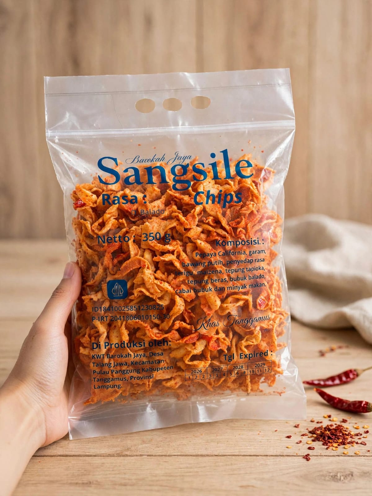 Keripik Pepaya Balado