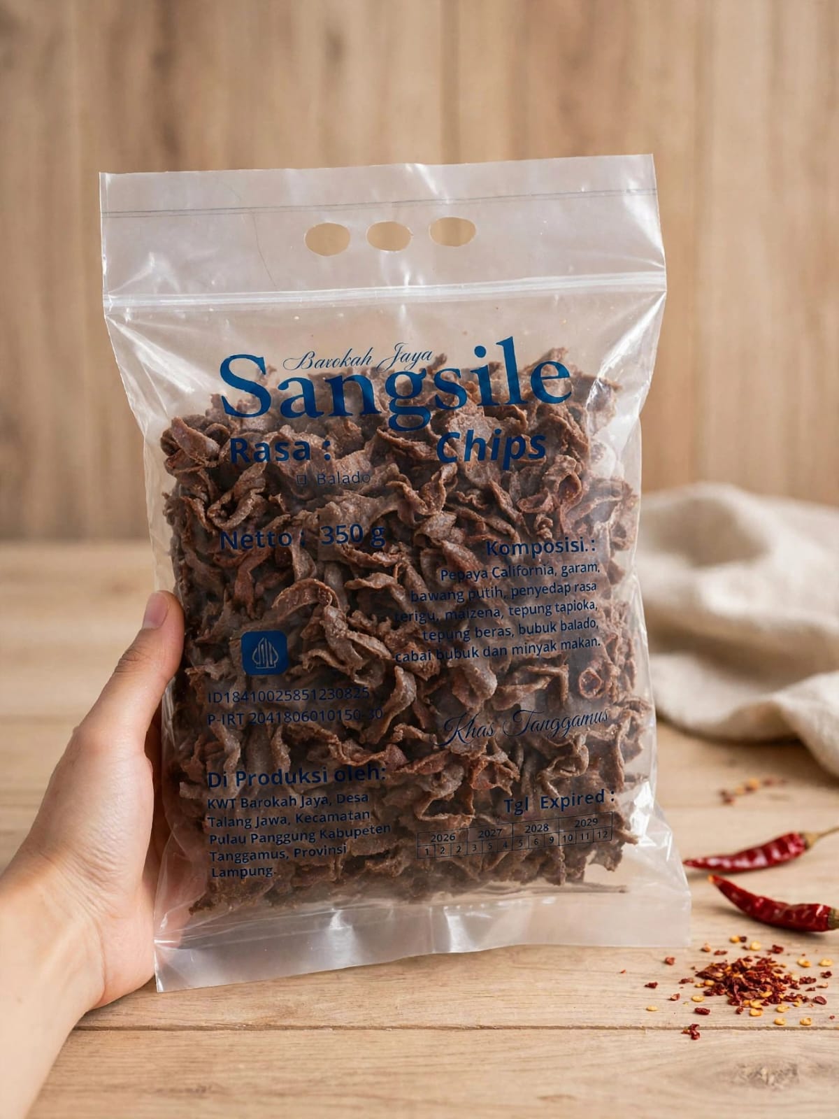 Keripik Pepaya Coklat